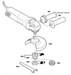 Bosch 0 601 801 014 GWS 9-125 Angle Grinder Spare Parts